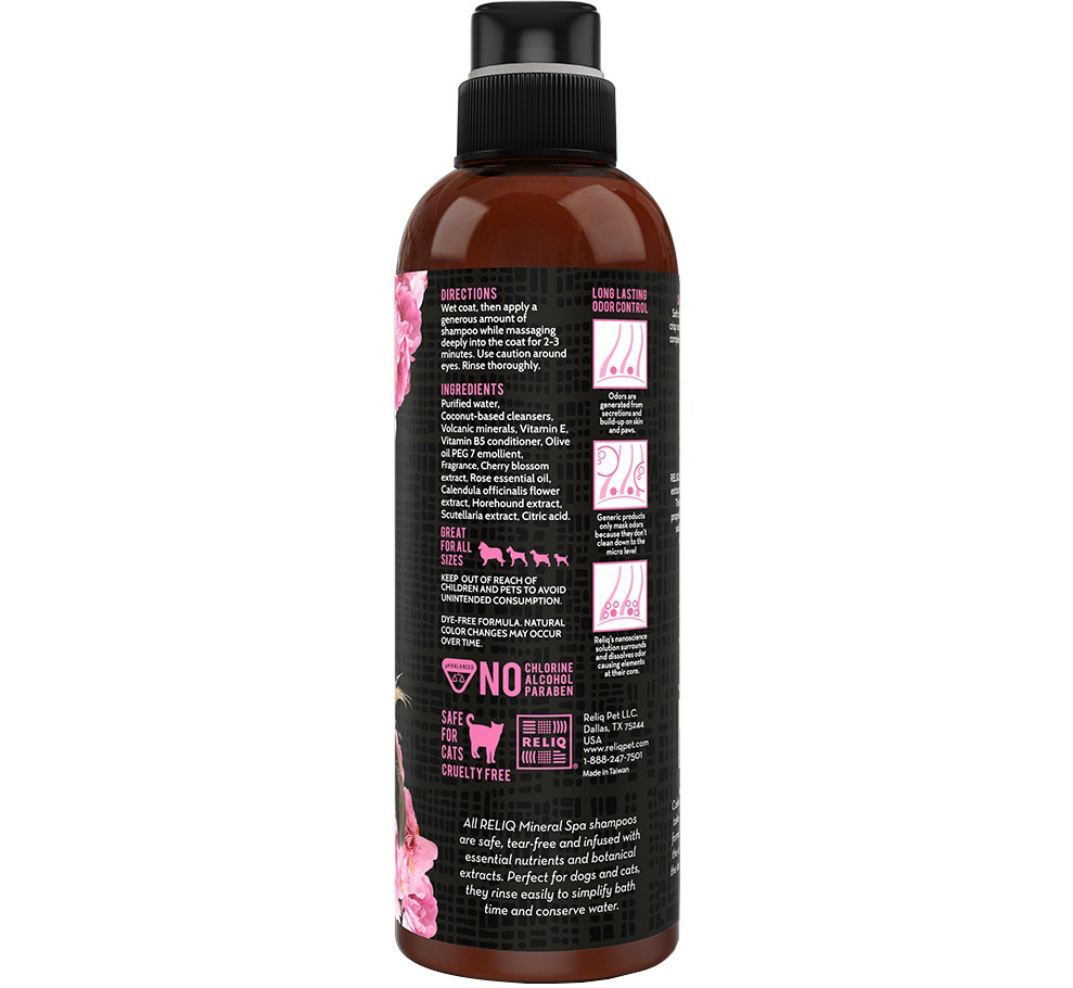 RELIQ Mineral Spa Cherry Blossom Shampoo Шампунь для собак з екстрактом квітів вишні1