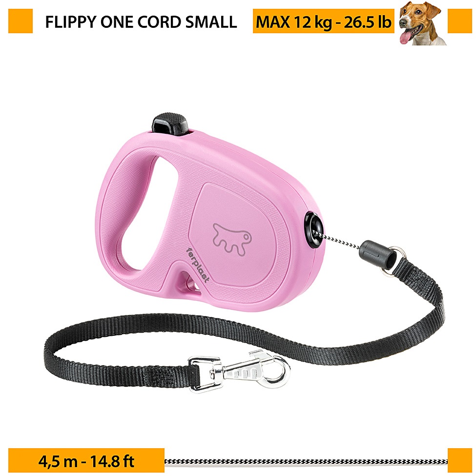 FERPLAST Flippy One Cord Small Поводок-рулетка для собак со шнуром6