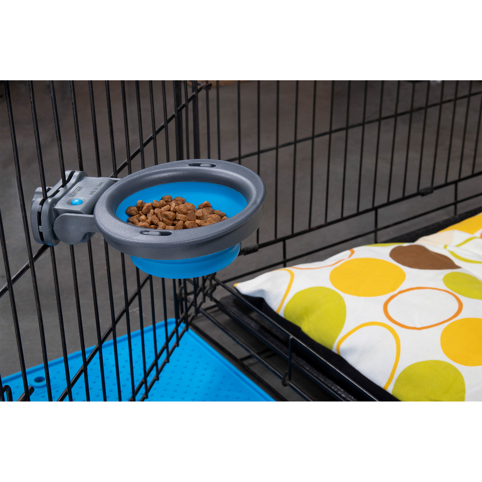 DEXAS Collapsible Kennel Bowl-Small Миска складна з кріпленням на клітку5