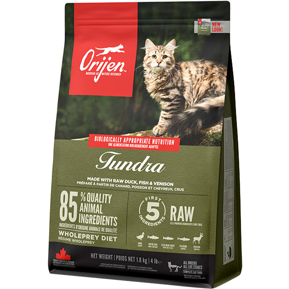 ORIJEN Tundra Cat Сухой корм для котов всех пород и стадий жизни (утка, рыба, оленина)1