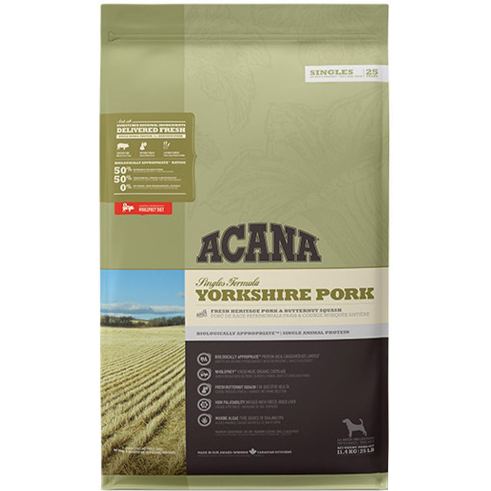 ACANA Yorkshire Pork Сухий корм для собак всіх порід та вікових категорій (зі свининою)0