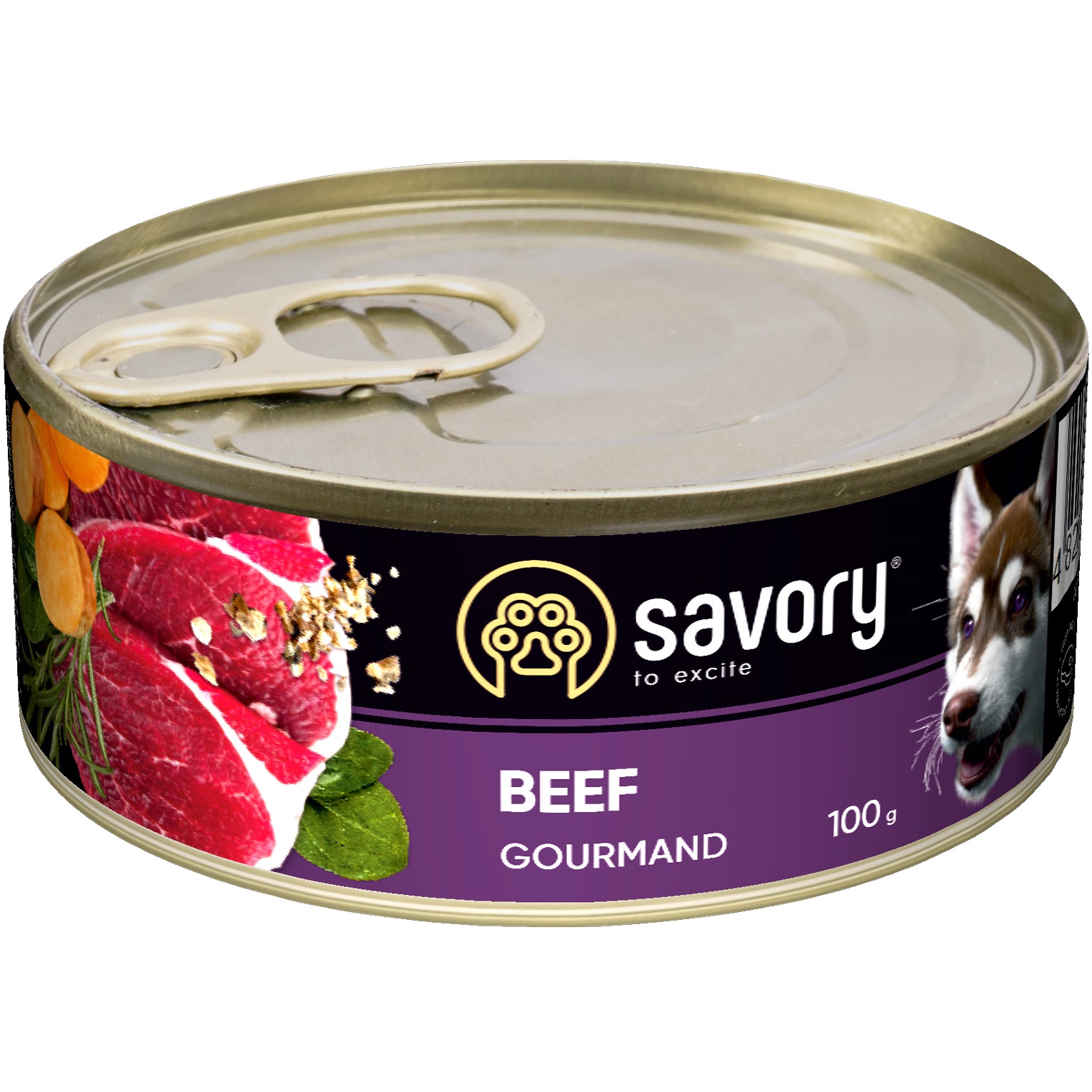 Savory Dog Gourmand Вологий корм для дорослих собак (Яловичина)0