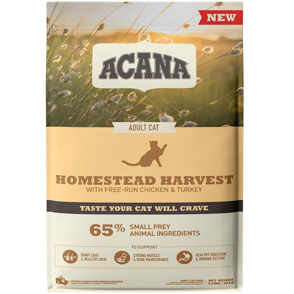 ACANA Homestead Harvest Cat Сухий корм для дорослих котів (з куркою та індичкою)0