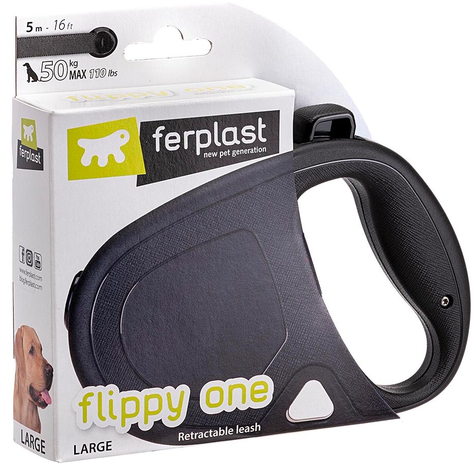 FERPLAST Flippy One Tape Large Рулетка для собак с лентой6