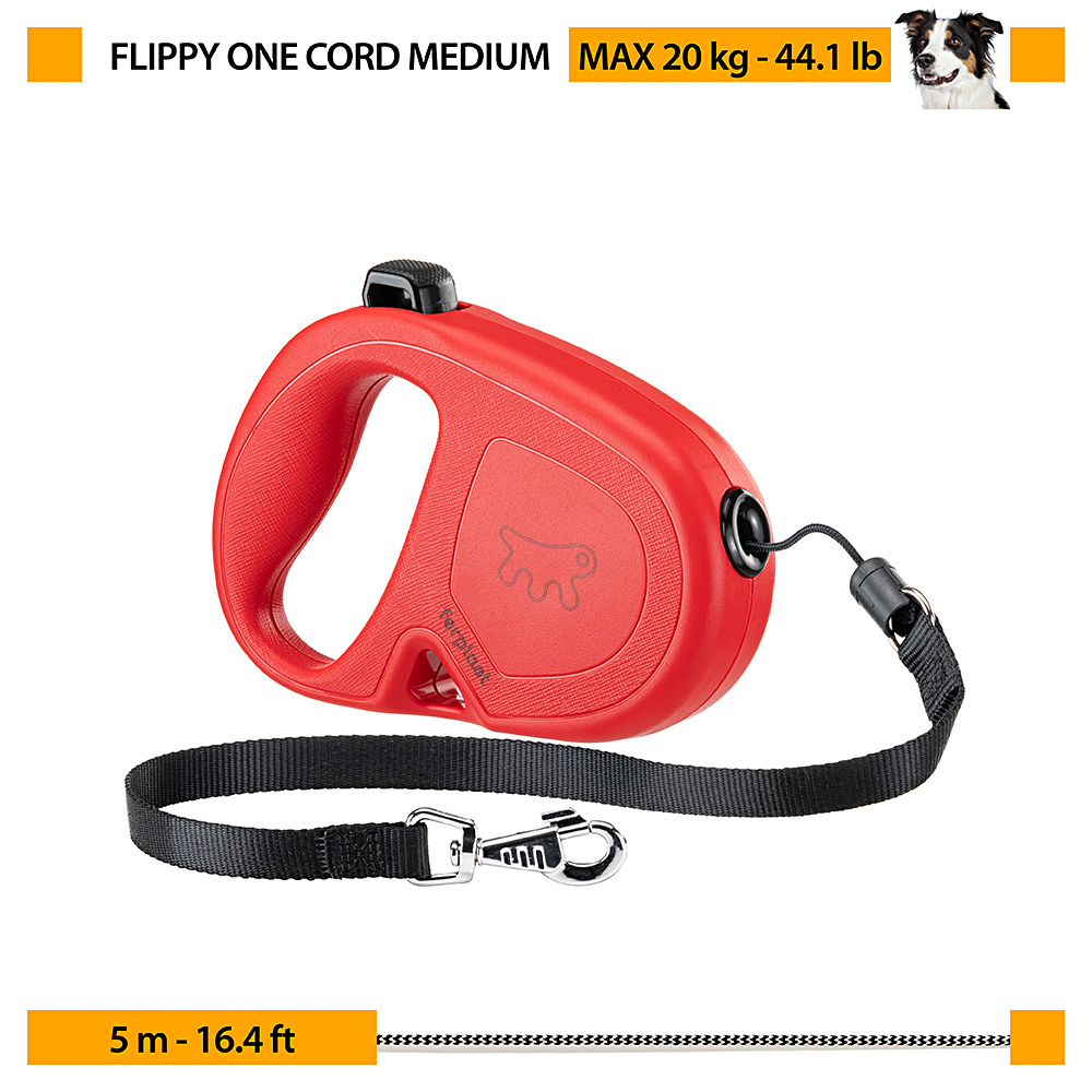 FERPLAST Flippy One Cord Medium Повідець-рулетка для собак зі шнуром5