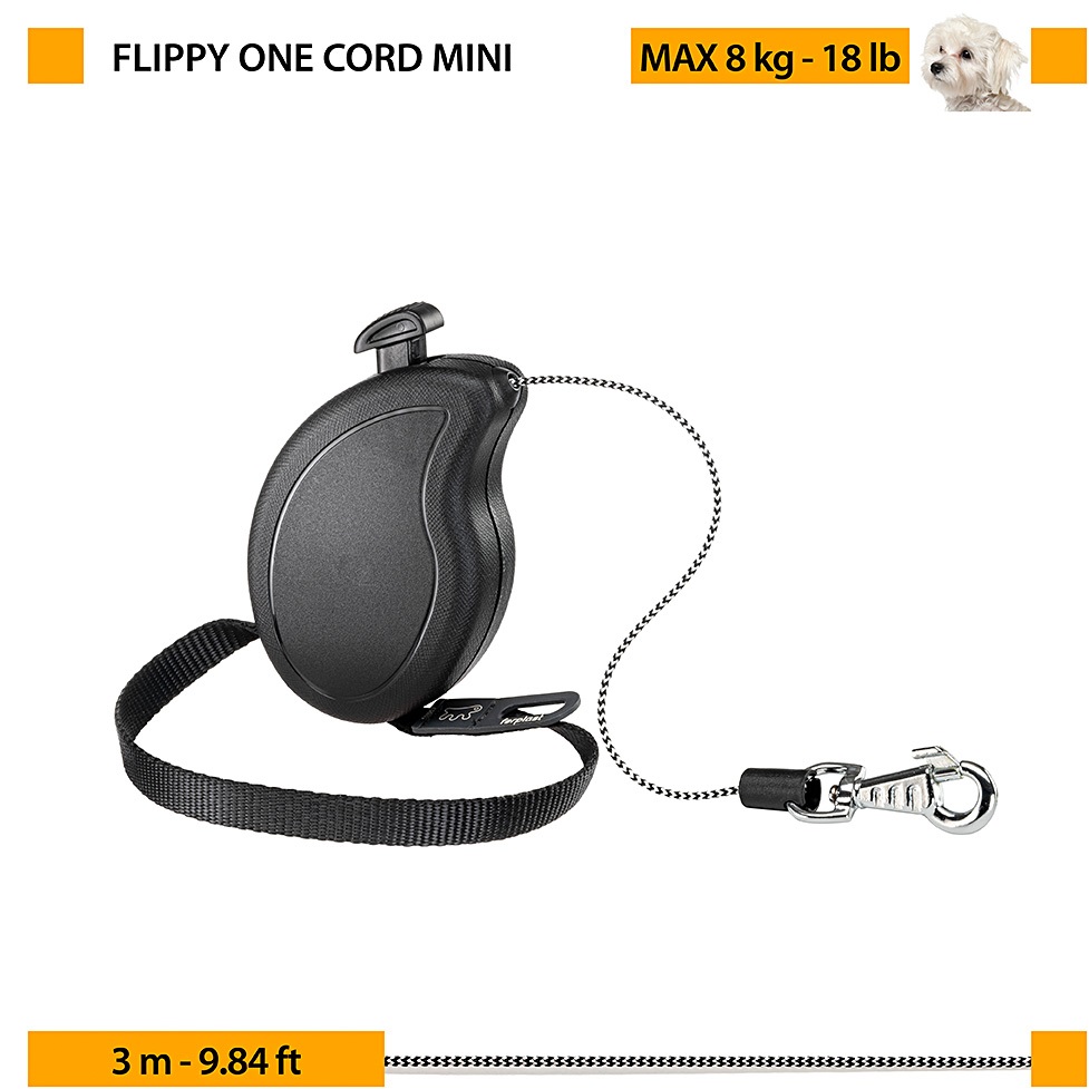 FERPLAST Flippy One Cord Mini Поводок-рулетка для собак со шнуром9