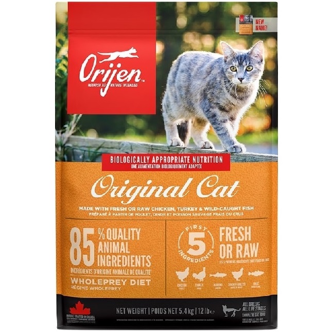 ORIJEN Original Cat Сухой корм для котов всех пород и всех стадий жизни (курица, индейка, сельдь)1