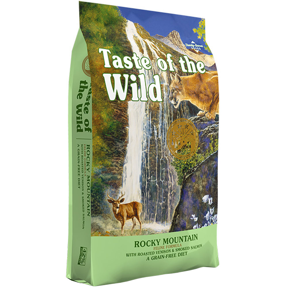 TASTE OF THE WILD Rocky Mountain Feline Formula Сухой корм для котов всех пород на всех стадиях жизни (с косулей и лососем)2