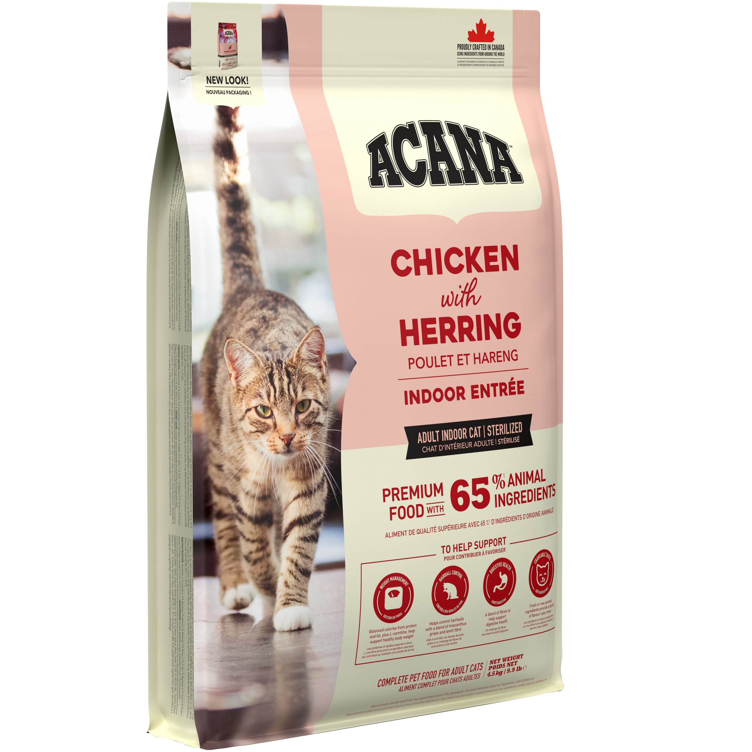 ACANA Indoor Entree Cat Сухой корм для домашних котов (с курицей и селедкой)1