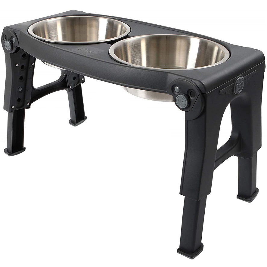 DEXAS Adjustable Height Pet Feeder Миска подвійна з регульованими ніжками1