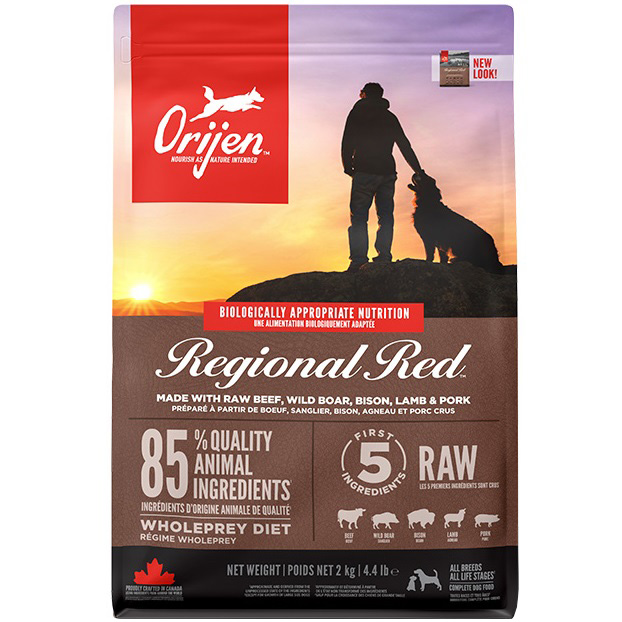 ORIJEN Regional Red Dog Сухой корм для собак всех пород и возрастных категорий (говядина, кабан, бизон, ягненок, свинина)0