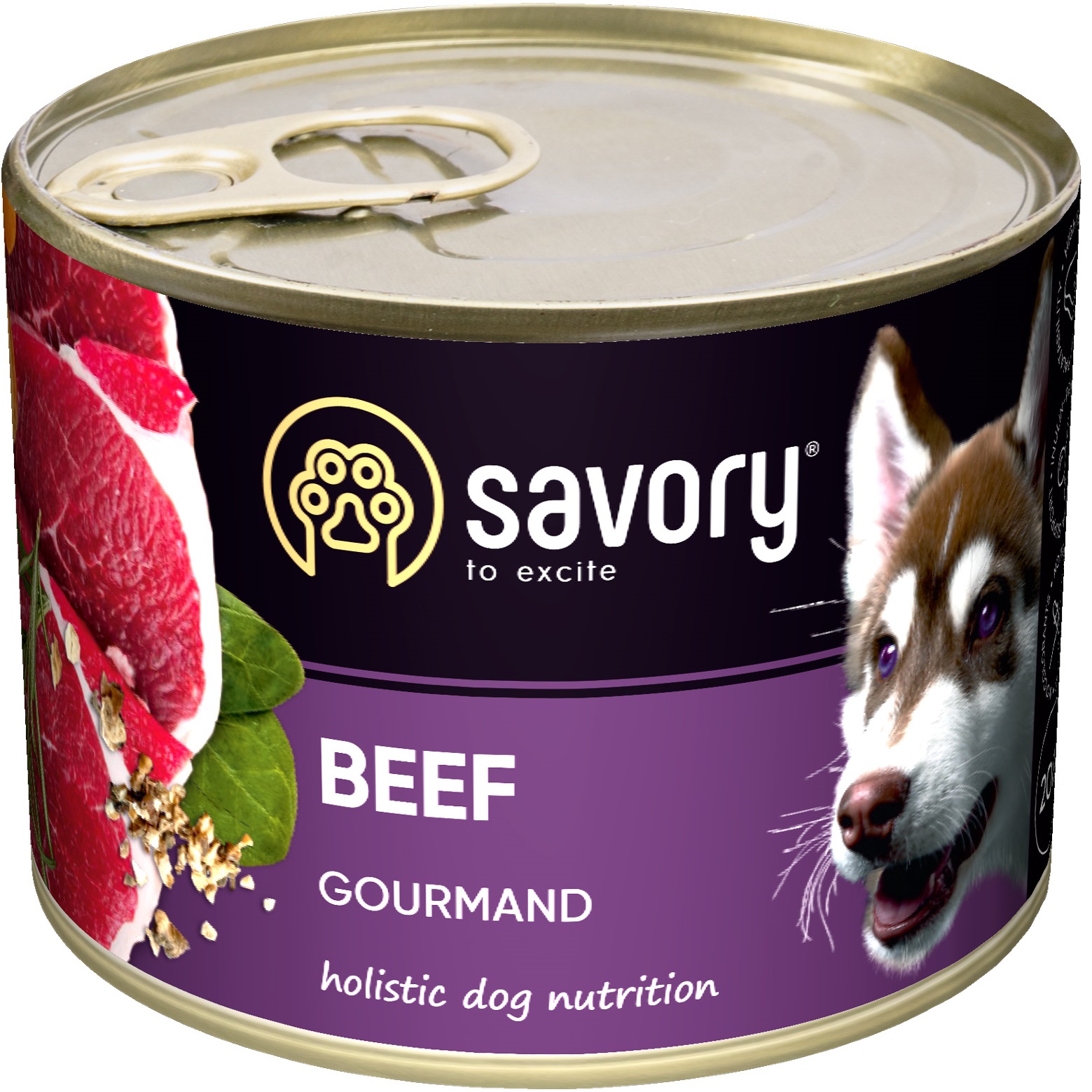 Savory Dog Gourmand Вологий корм для дорослих собак (Яловичина)0