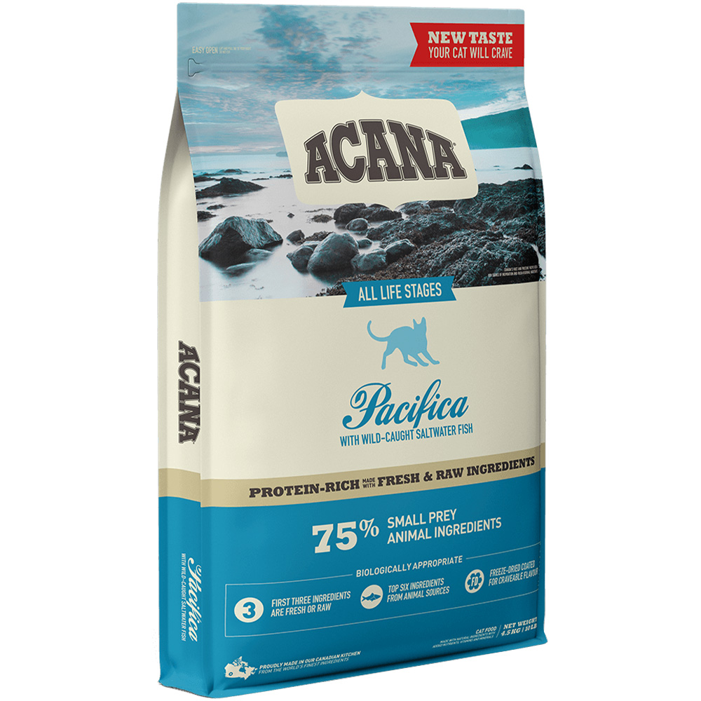 ACANA Pacifica Cat Сухой корм для котов всех пород и стадий жизни (селедка, макрель, камбала)0