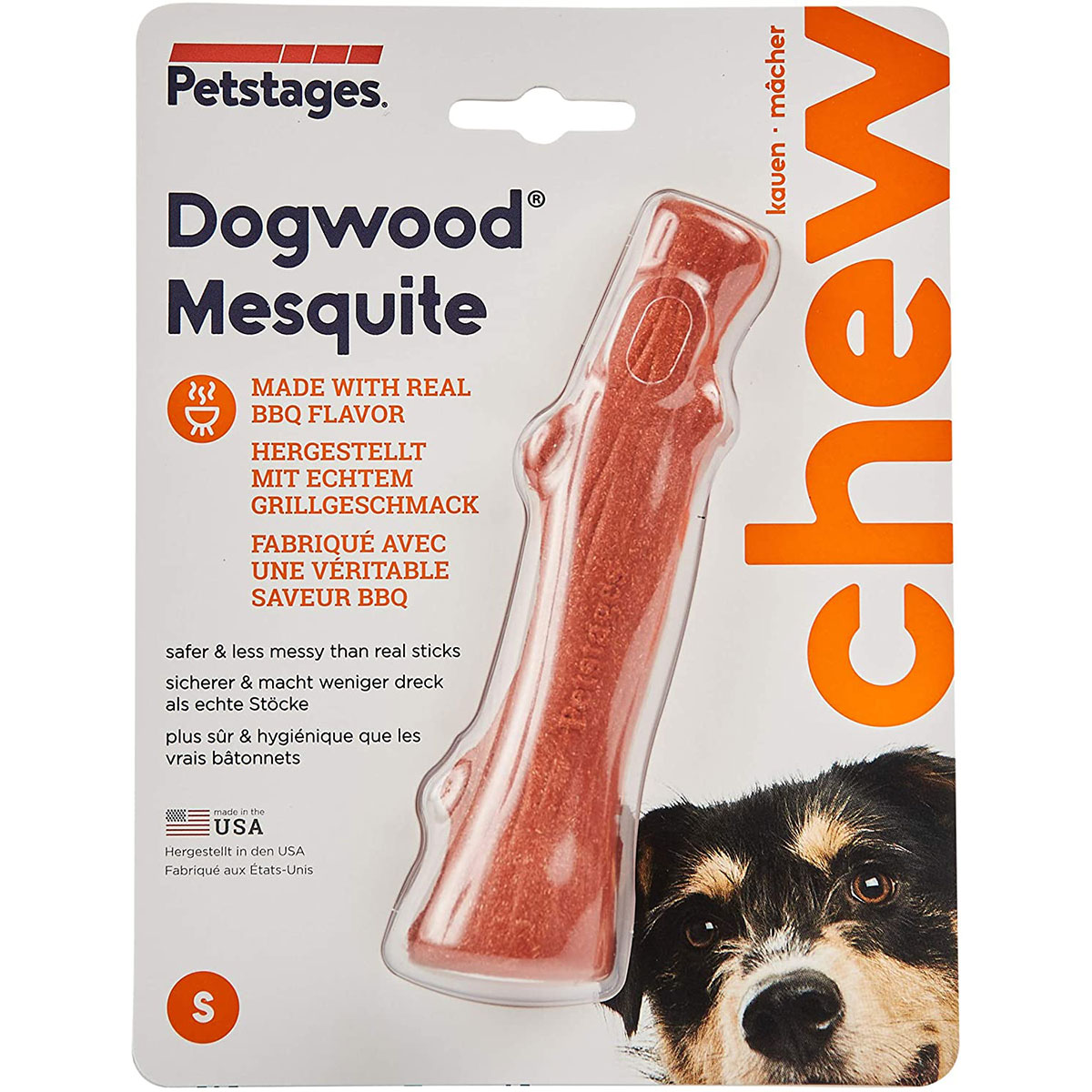 PETSTAGES Mesquite Dogwood Іграшка для собак Гілка (з ароматом барбекю)2