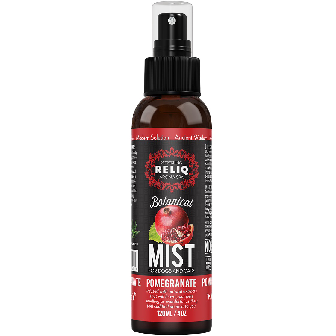 RELIQ Botanical Mist Косметическое средство с ароматом для ухода и увлажнения шерсти собак0