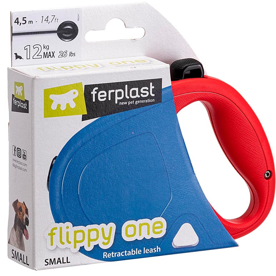 FERPLAST Flippy One Cord Large Повідець-рулетка для собак зі шнуром6