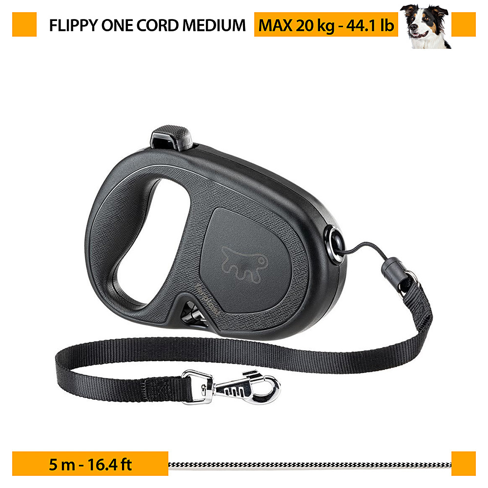 FERPLAST Flippy One Cord Medium Повідець-рулетка для собак зі шнуром5