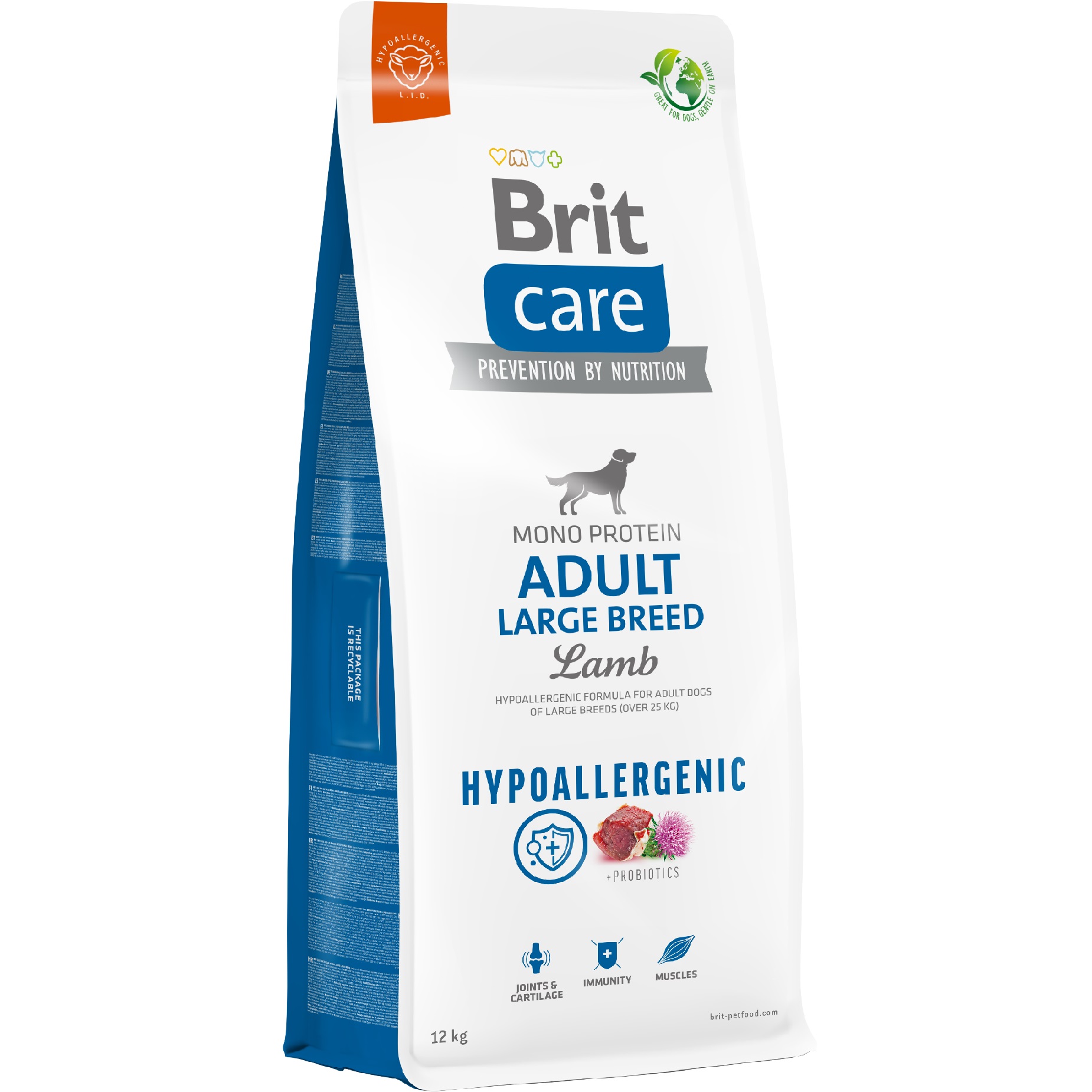 BRIT CARE Hypoallergenic Adult Large Breed Сухой гипоаллергенный корм для взрослых собак больших пород (Ягненок)0