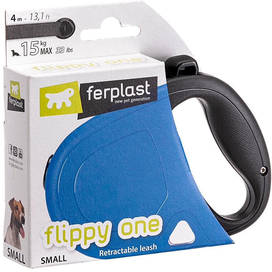 FERPLAST Flippy One Tape Small Поводок-рулетка для собак с лентой6