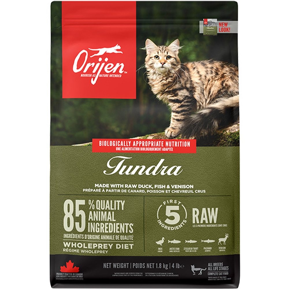 ORIJEN Tundra Cat Сухой корм для котов всех пород и стадий жизни (утка, рыба, оленина)0