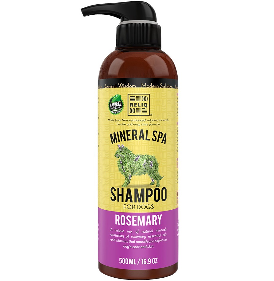 RELIQ Mineral Rosemary Shampoo Шампунь для собак с маслом розмарина0