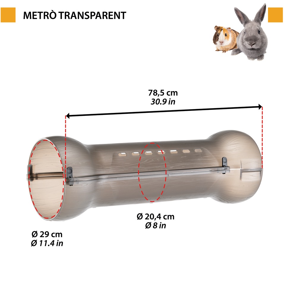 FERPLAST Metrò Tunnel Модульный туннель для кроликов и мелких животных6