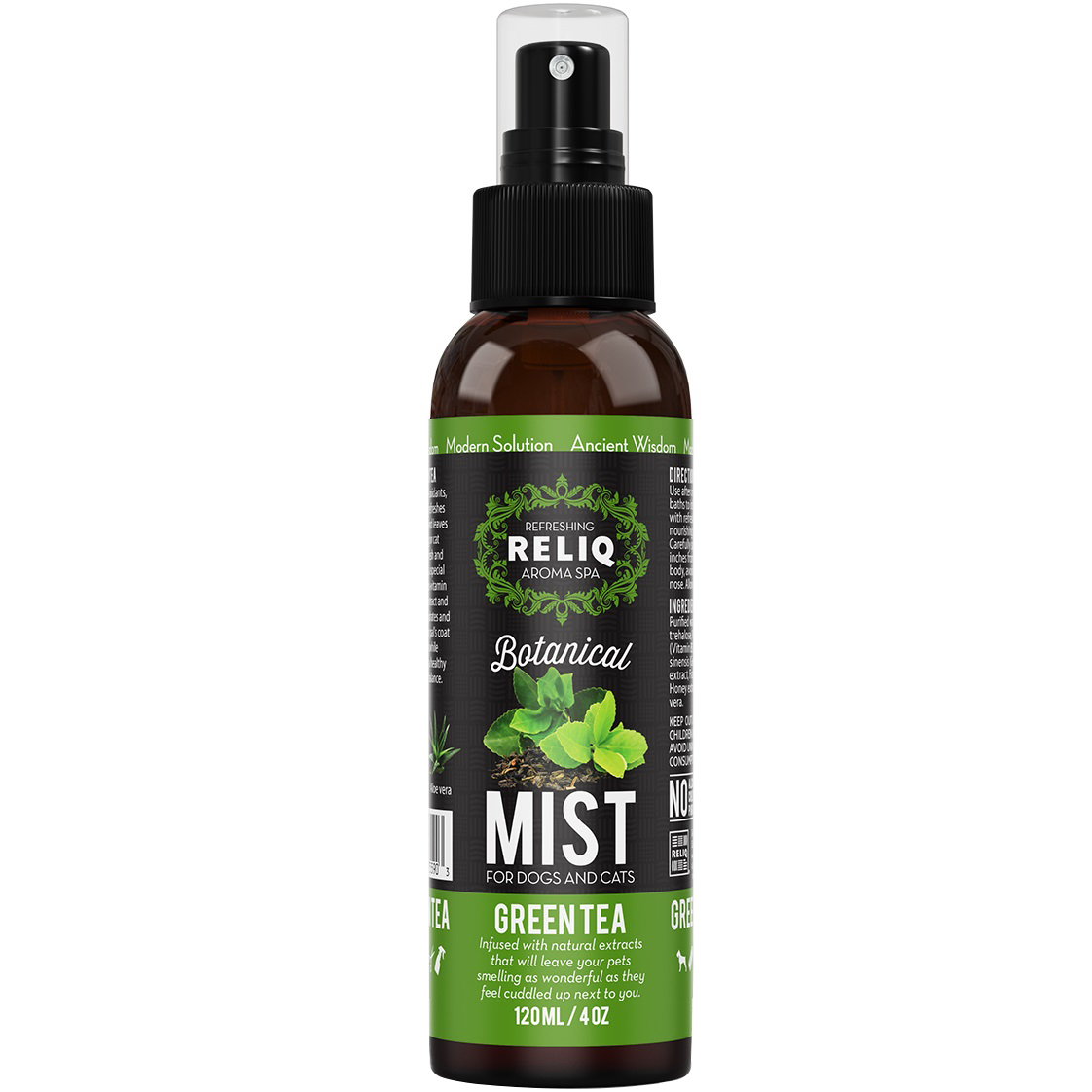 RELIQ Botanical Mist Косметическое средство с ароматом для ухода и увлажнения шерсти собак0