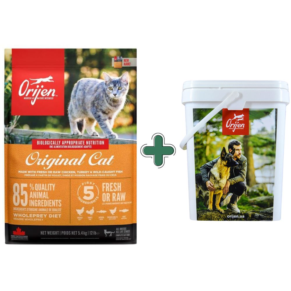 ORIJEN Original Cat Сухой корм для котов всех пород и всех стадий жизни (курица, индейка, сельдь)0