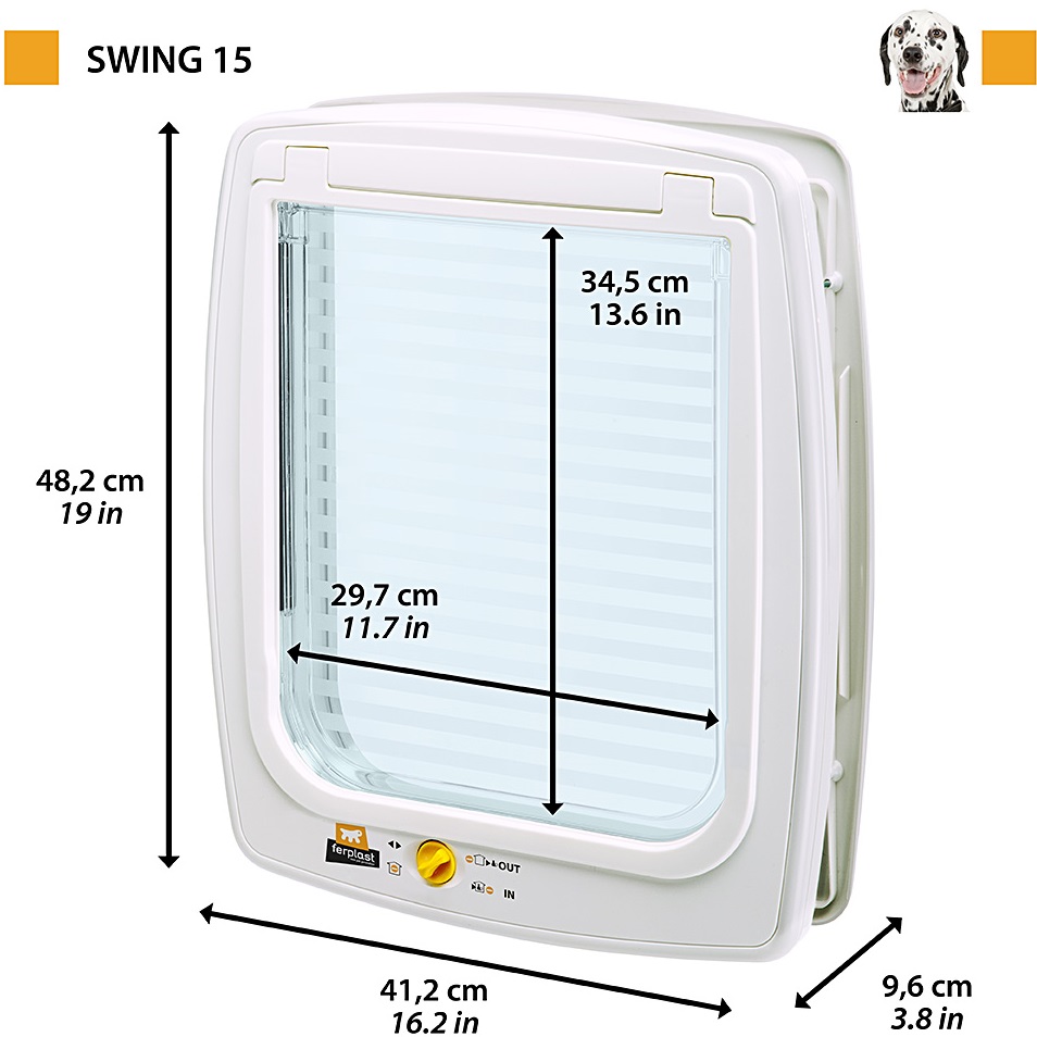 FERPLAST Swing 15 Двері для собак та кішок1