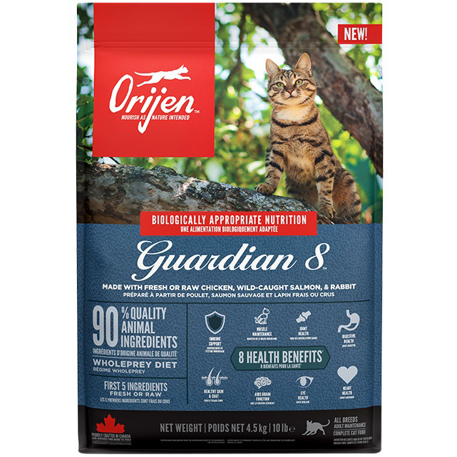 ORIJEN Cat Guardian 8 Сухой корм для котов всех пород и всех стадий жизни (курица, лосось, индейка, сельдь, макрель)0