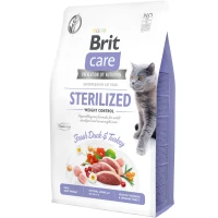 BRIT CARE Cat Sterilized Weight Сухий корм для стерилізованих котів з надмірною вагою (з качкою та індичкою)