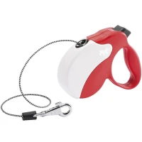 FERPLAST Amigo Cord Red-White Повідець-рулетка для собак