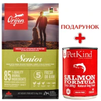 ORIJEN Senior Сухий корм для дорослих собак всіх порід, старше 7 років (курка, індичка, оселедець)