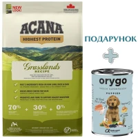 ACANA Grasslands Dog Recipe Сухий корм для собак всіх порід та вікових категорій (з ягням та качкою)