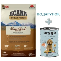 ACANA Ranchlands Dog Recipe Сухий корм для собак всіх порід та вікових категорій (ягня, свинина, яловичина)