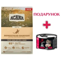 ACANA Homestead Harvest Cat Сухий корм для дорослих котів (з куркою та індичкою)