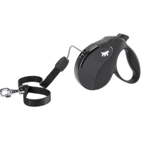 FERPLAST Amigo Cord Black Повідець-рулетка для собак зі шнурком