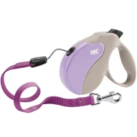 FERPLAST Amigo Cord Beige-Violet Повідець-рулетка для собак
