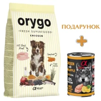 ORYGO Chicken Напіввологий корм для дорослих собак всіх порід (з куркою та морквою)
