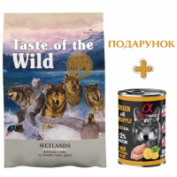 TASTE OF THE WILD Wetlands Canine Formula Сухой корм для взрослых собак всех пород (с уткой и перепелом)