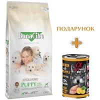 BONACIBO Puppy Lamb&Rice Сухой корм для щенков всех пород (с ягненком и рисом)