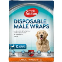 SIMPLE SOLUTION Disposable Male Wrap Large Гігієнічний пояс для собак великих порід