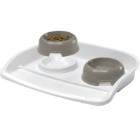 FERPLAST Lindo Tray & Bowls Пластиковый поднос с мисками для котов и собак