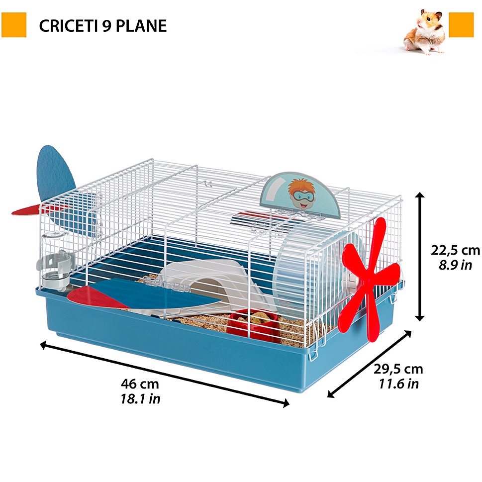 FERPLAST Criceti 9 Plane White Клітка для хом'яків1