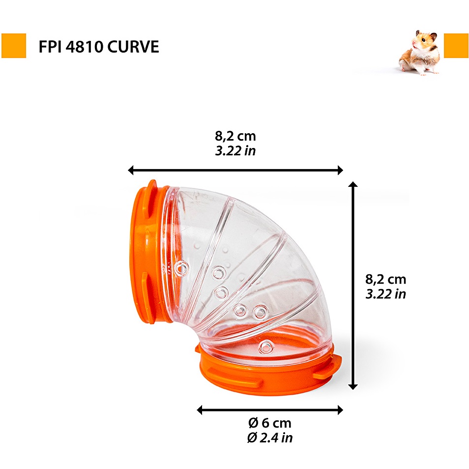 FERPLAST FPI 4810 "Curve" Туннель для хомяков1