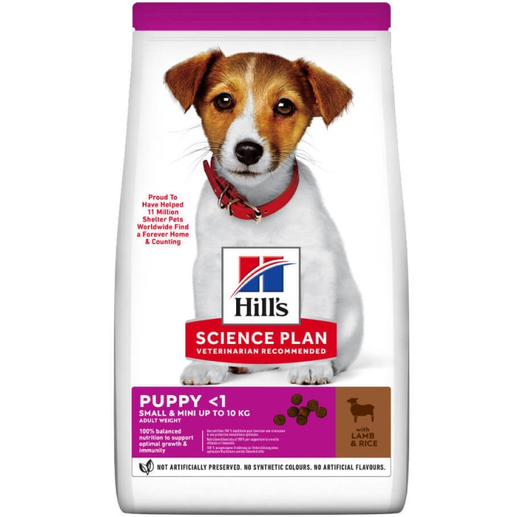 HILL'S Science Plan Puppy Small&Mini Сухий корм для цуценят малих порід (з ягням)0