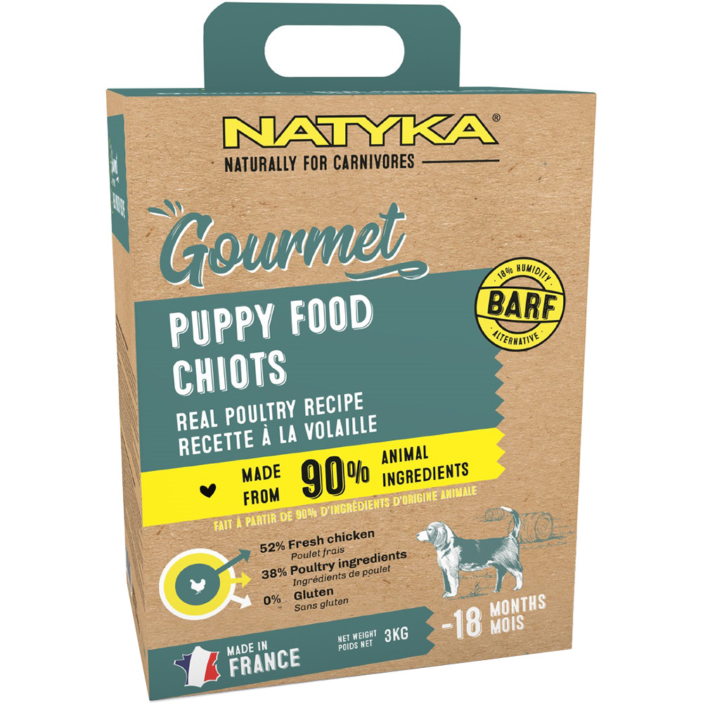 NATYKA Gourmet Puppy Poultry Напіввологий корм для цуценят (з птицею)0