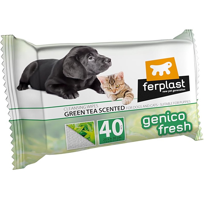 FERPLAST Genico Fresh Tea Серветки для собак та котів0