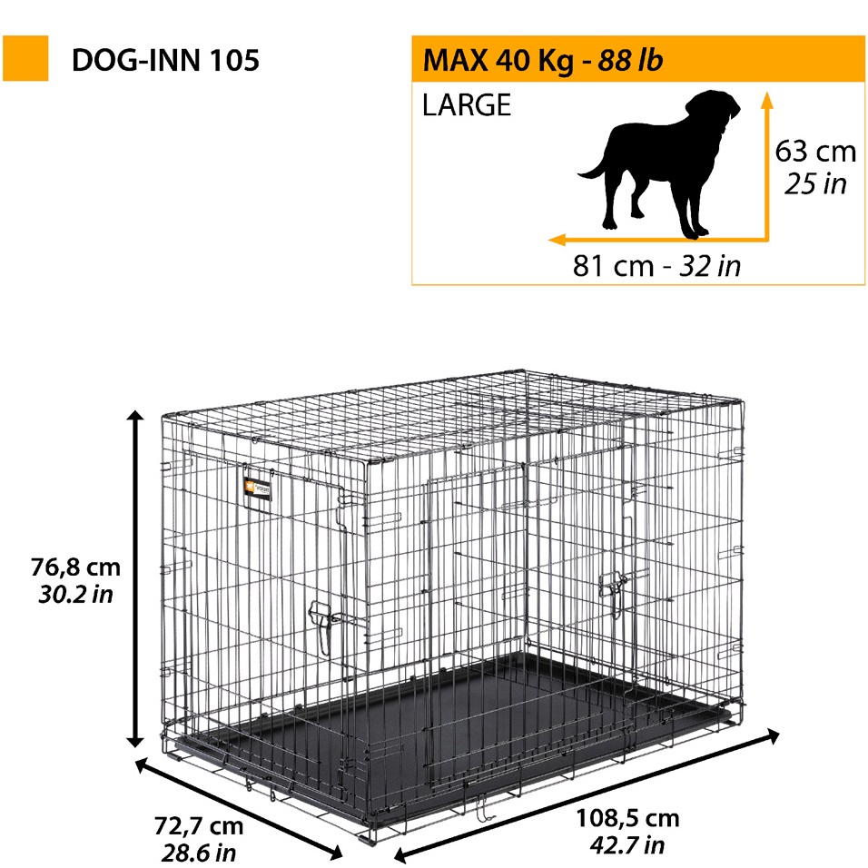 FERPLAST Dog-Inn 105 Складна клітка для собак8