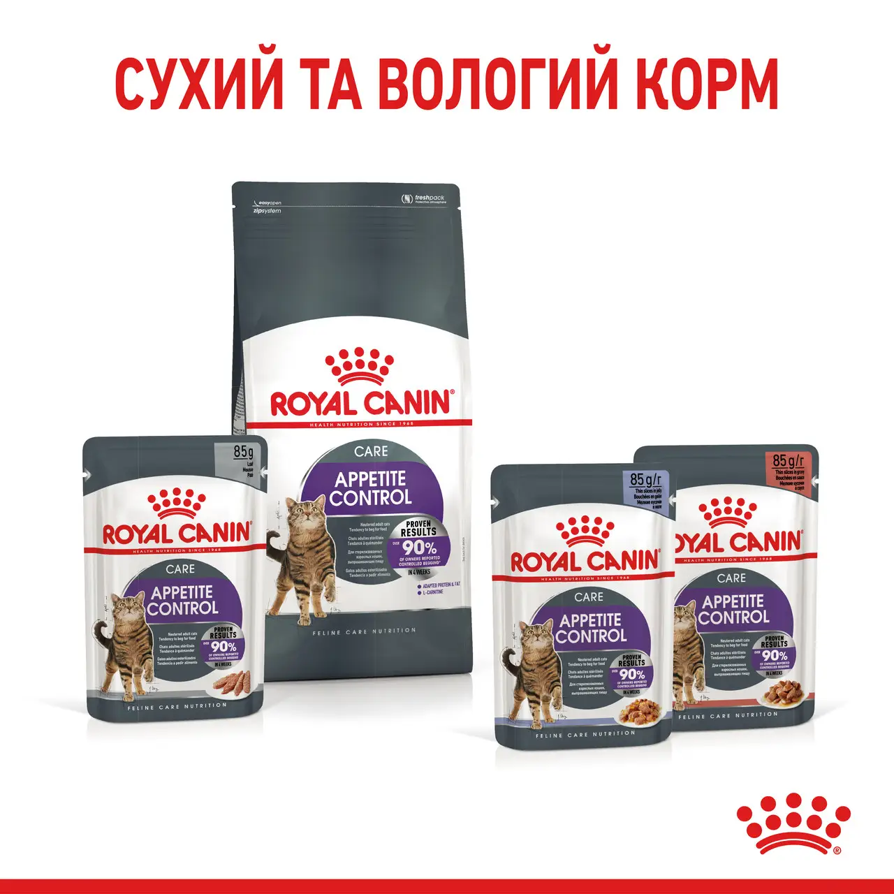 ROYAL CANIN Appetite Control Care Вологий корм для дорослих стерилізованих котів5